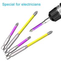 Juego De 10 Destornilladores De Manija Hexagonal Antideslizante Para Electricianos Con Acero Magnético Cruzado 65-110mm Herramienta Específica De Desmontaje - details 3
