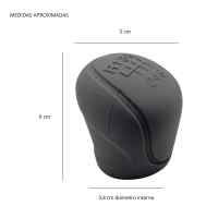 Banner - Funda Pomo cambios marcha coche silicona suave 6 marchas gris