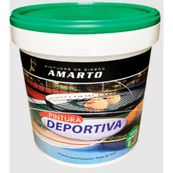 Amarto pintura deportiva antideslizante Verde Frontón 14 Lt - 1