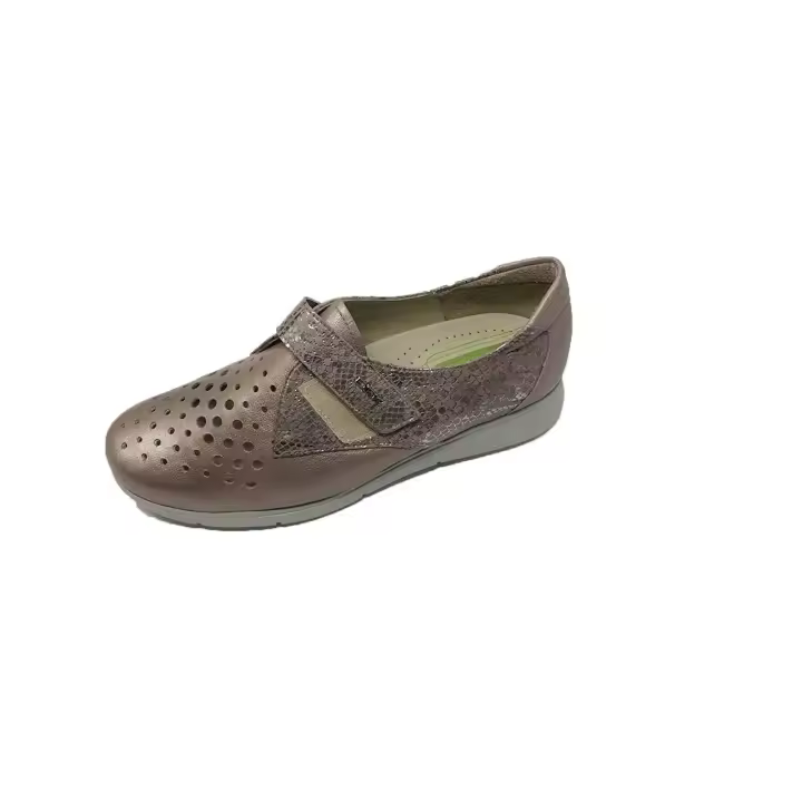 Drucker Zapato Mujer Ancho Especial Piel Apto Plantillas Velcro Caucho Ligero - 1