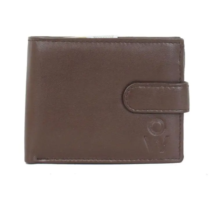 1990s Cartera de Piel Hombre Lisa con 8 Tarjeteros y Monedero - 1