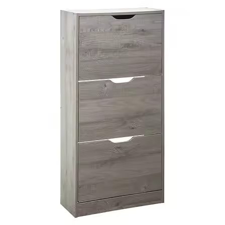 Mueble zapatero gris con 3 cajones - 1
