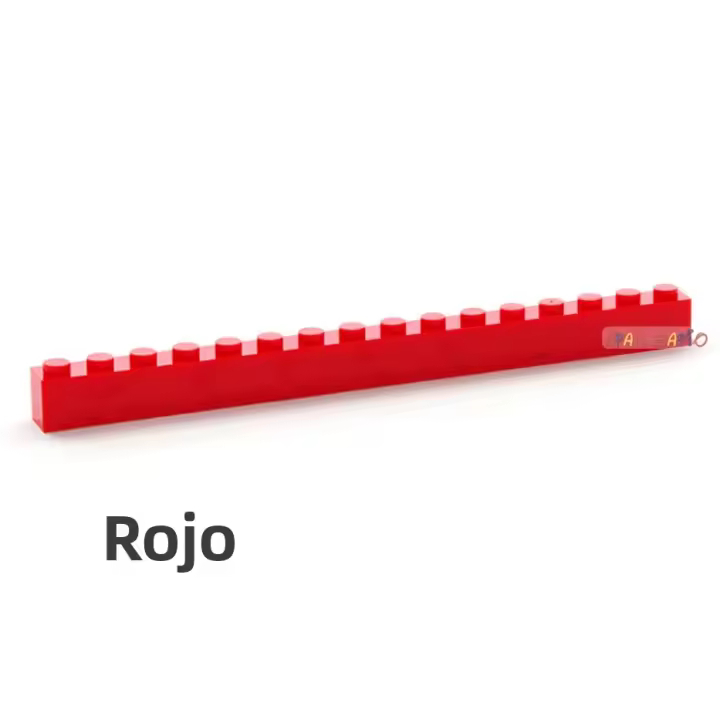 10PCS Bloques De Construcción DIY 1x16 Dots Figuras Gruesas Juguetes Educativos Creativos Compatibles Con Marcas Para Niños - 1