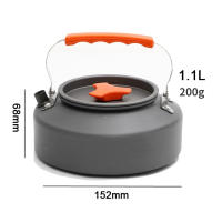 Kettle De Aluminio Portátil Para Camping 0.8L/1.1L/1.2L/1.6L/2L/2.5L Para Café Y Té Ideal Para Paseos Al Aire Libre Pesca Y Picnic - details 8