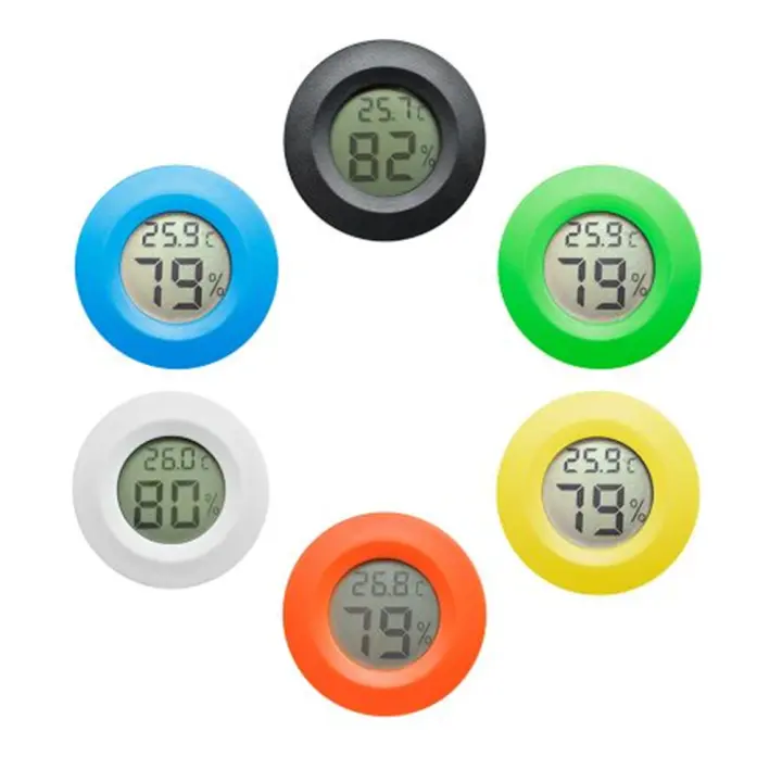 Mini Termómetro Digital LCD Con Medidor De Humedad Temperatura Y Humedad Hasta +70°C Y -50°C Seis Colores Disponibles - 1