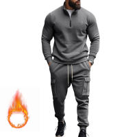 Conjunto Deportivo Casual Para Hombres Verano Otoño Invierno Con Cierre De Cremallera Y Veludo Tejido De Poliéster Talla S a XXXL - details 158