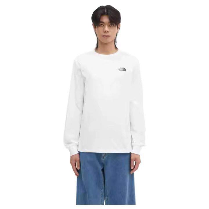Camiseta de Manga Larga The North Face Redbox para hombre en color blanco - 1