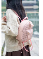 Mochila Versátil Para Mujeres 2024 Con Impresión De Polka Dots Mini Mochila Fresca Y Dulce Material PU Con Funda De Poliéster - details 9