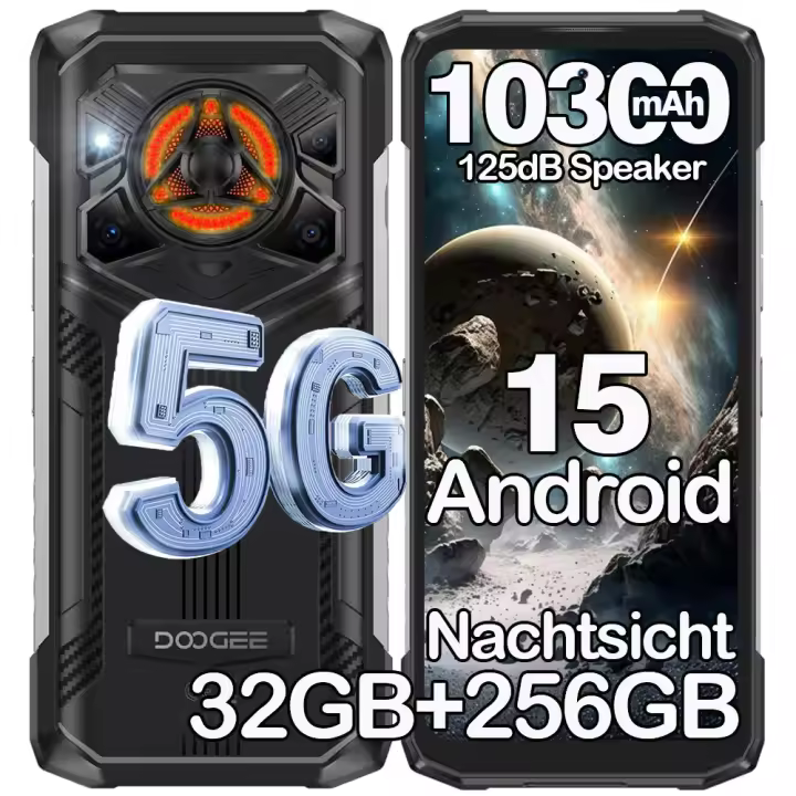 DOOGEE Blade 20 Play 5G Smartphone Telefono Movil Irrompible, Android 15 11800 mAh, 32GB+256GB Cámara 50MP+20MP+8MP - 1