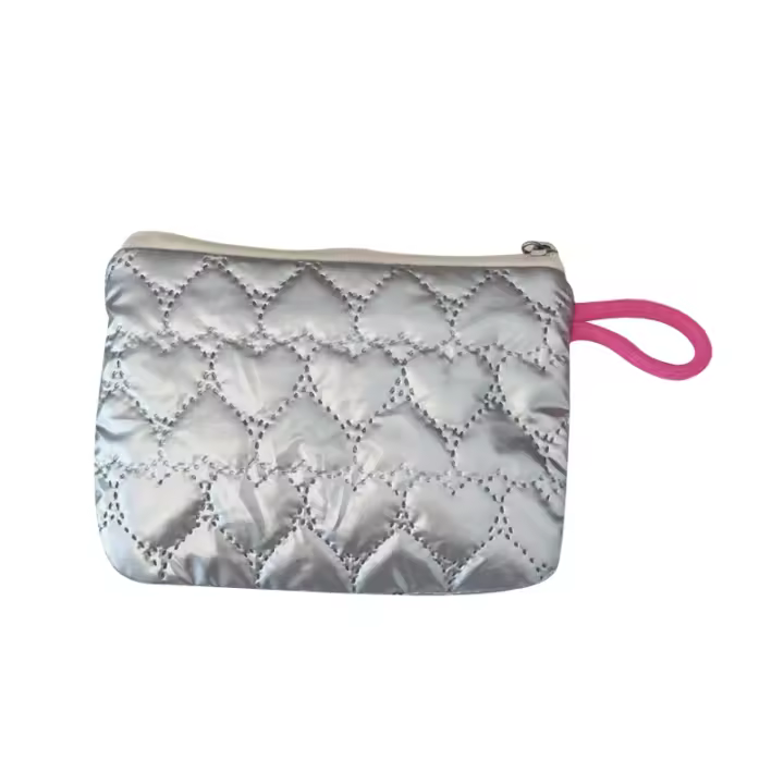 Bolso De Mano En Miniatura De Plástico PU Con Cierre De Cremallera Estilo Fashion Para Mujer Geométrico Para Almacenar Monedas Maquillaje Llaveros Labiales Cable De Auriculares Y Datos - 1