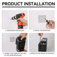 Lámpara De Pared Exterior LED IP65 Impermeable E27 Para Porche Puerta Frontal Jardín Estilo Moderno Soporte Para Bombilla Reemplazable - details 22