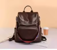 Mochila de cuero de alta calidad para mujer, bolso escolar para adolescentes y niñas, mochila de viaje de gran capacidad, nuevo diseño, 2023 - details 2