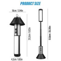 Linterna Plegable De Camping Luz Portátil Telescopio Recargable Por USB Lámpara De Tenda Con Base Para Exteriores Y Aventuras Al Aire Libre - details 1