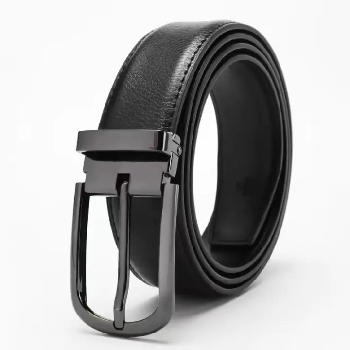 Cinturon cuero para hombre,Cinturón de cuero genuino, Cinturones Cinturon Reversible Hombre ,cinturón de cuero de vaca . - 1