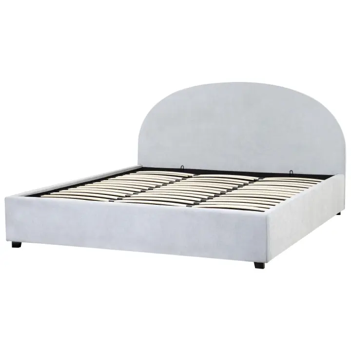 Cama con almacenaje Tela VAUCLUSE 180 x 200 cm Azul claro - 1