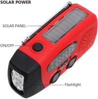 Radio meteorológica portátil con manivela autoaccionada con Energía Solar, Radio FM/AM/NOAA, Miniradio de supervivencia de emergencia con El interior superbrilliant de 3 LED, Batería externa de 2000 mAh - details 1