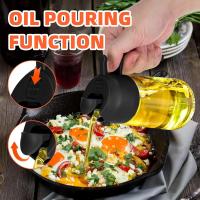 Botella De Aceite De Vidrio 500ml Con Reproductor De Golpes Para Cocina BBQ Y Picnics Herramientas Ecológicas Para Negocios - details 5