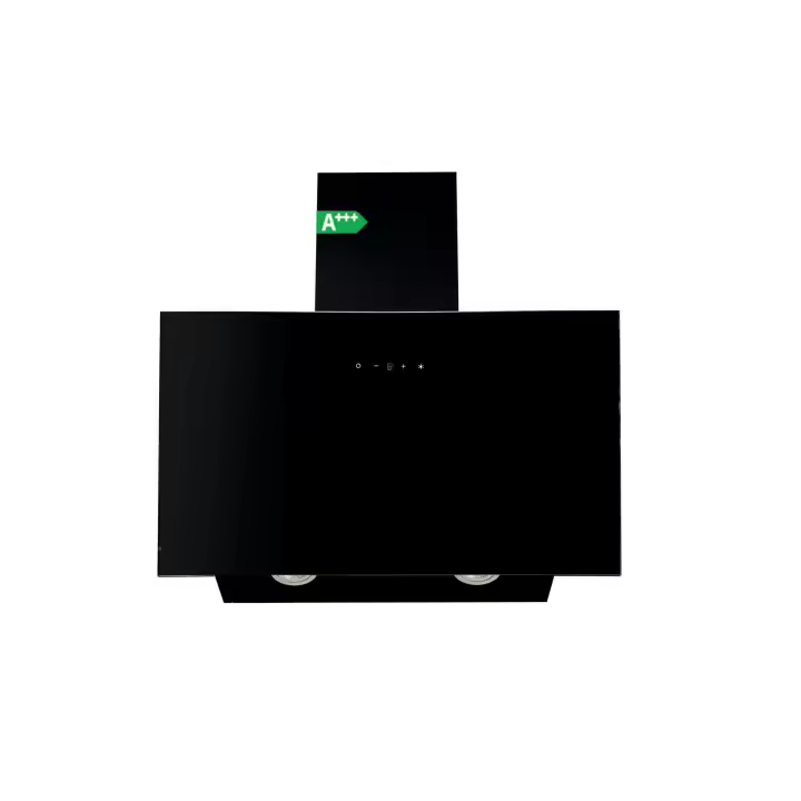 Campana Extractora Inclinada 60 cm Cristal Negro Clase A+++ | 3 Velocidades + Booster | 338 m³/h | 58 dB | Cloen LÜMA - 1