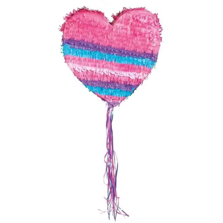 Piñata de romper forma corazon 37 x 36 cm - 1