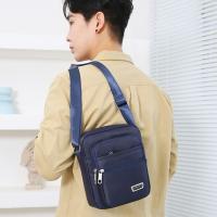 Bolso Bandolera Para Hombre 2024 Nueva Marca Nylon Gris Gran Tamaño Bolsa De Mano Casual Para Viajes Y Negocios Bolsa De Hombro Estilo Chaleco - details 7