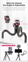 Trípode Flexible Ulanzi FT-01 Para Teléfono SLR DSLR Con Cabeza De Silla Fría Y Clip Para Smartphone Bastón Selfie - details 4