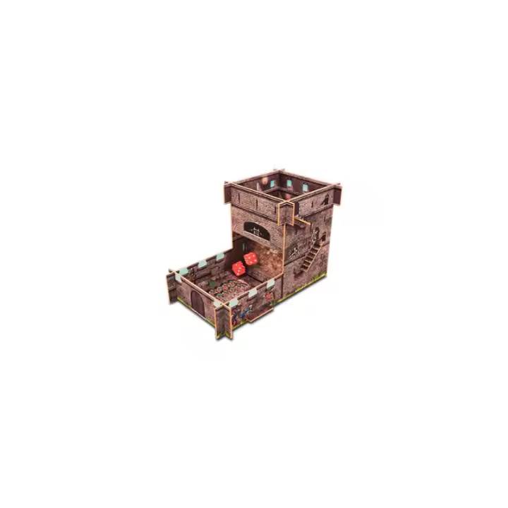 TORRE DE DADOS ONUS!, Tematizada como una fortificación romana, compatible con los juegos de la serie ONUS! de Draco Ideas - 1