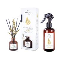 Ambar Perfums Pack Mikado y Ambientador - Renacer, Fortaleza, Activación, Meditación - Cerezo en Flor, Ámbar y Cedro, Té Chai, Palo Santo - fragancias para el hogar - ambientadores de hogar - decoración hogar - ambientador mikado - rituals - details 3