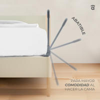 Asalvo Barrera de Cama Estándar de 90 cm - Abatible, Plegable y con Correas de Seguridad, Compacta, Lavable y Fácil de Instalar para una Protección Diaria - details 1