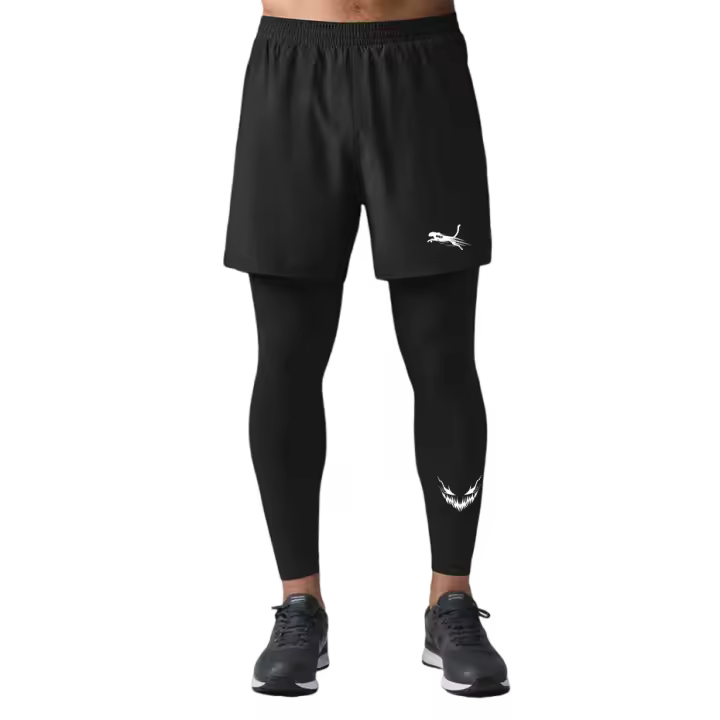 Pantalones Deportivos Para Hombre Secado Rápido Compresión Leggings De Entrenamiento En El Gimnasio Correr Y Atletismo - 1