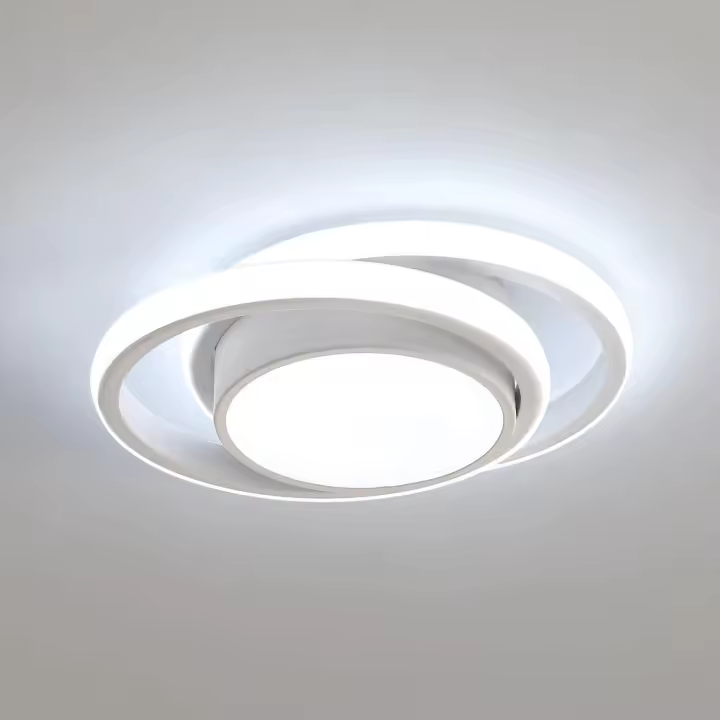 Lámpara de techo LED redonda de 32 W y 2350 lm, moderna, Longitud: 28 cm.[Clase energética E] - 1