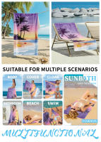Toalla de playa de terciopelo de doble cara, toalla deportiva de microfibra para yoga, toalla absorbente de secado rápido para baño y natación. - details 1