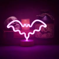 Lámpara De Mesa Decorativa LED Neón Batalla USB O Batería Para Ambiente De Halloween Decoración Para Dormitorio Y Juego Decorativa Luz De Mesa Regalo - details 0