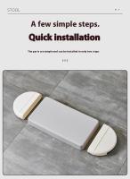 Soporte Para Pies Con Superficie De Masaje Ergonómica Para Oficina Y Hogar Soporte Para Pies Para Escritorio Instalación De Montaje - details 4