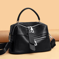 Bolso de hombro de piel de vaca para mujer, bandolera de cuero genuino, suave, informal, alta calidad - details 0