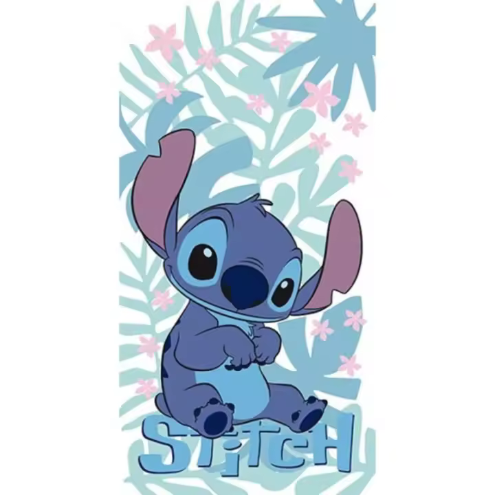 Toalla Stitch Microfibra 70x140cm Producto Oficial Especial Regalos Para Todos - 1