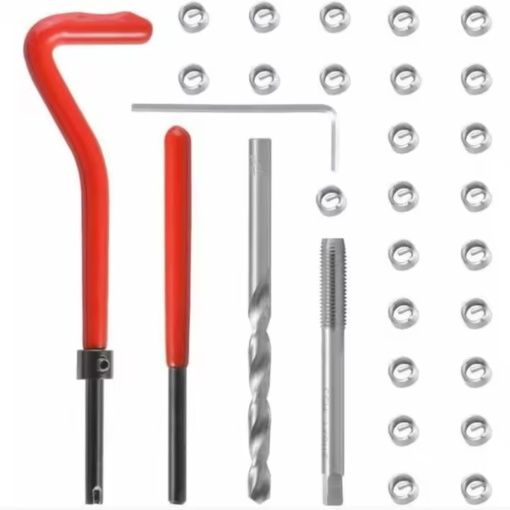 Kit de reparación de rosches Helicoil M6 (30 piezas) - 1