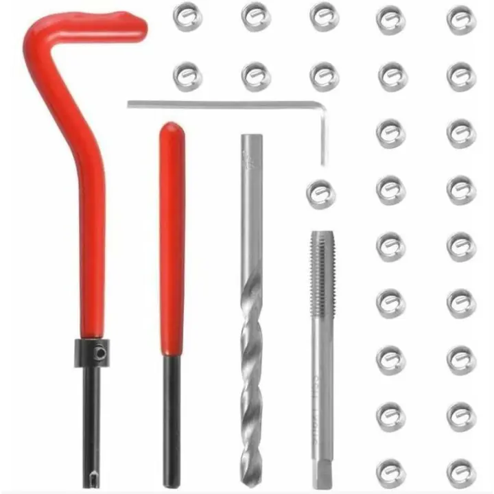 Kit de reparación de rosches Helicoil M6 (30 piezas) - 1