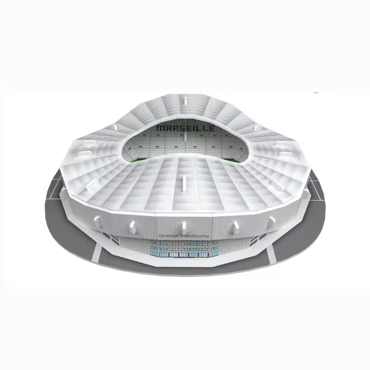 Puzzle 3D De Campo De Fútbol DIY Modelo De Estadio De Papel Juguete De Artesanía Para Niños Edad Recomendada: 3-12 Años - 1