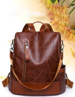 Mochila de moda para mujer diseñadora de alta calidad cuero suave estilo sencillo gran capacidad resistentes a las thefts material de encaje arcuado - details 0