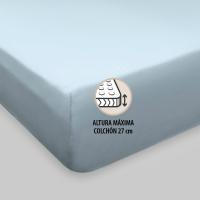 Burrito Blanco Juego Sábanas 50% Algodón Sabanas Hosteleras Gris: Suavidad, Facilidad de Planchado y Estilo. - details 5