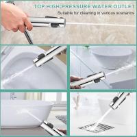 Ducha para Bidé WC - Cabezal de Pulverización Ajustable en ABS con Adaptador G1/2", 2 Funciones de Agua, Chorro Potente Integrado para Mascotas/Limpieza de Pañales/Baño/Rincones del Inodoro - details 4