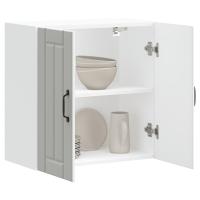 vidaXL Armario de pared cocina Lucca madera contrachapada en color Gris sonoma/Gris hormigón/Negro y más | almacenamiento funcional diseño moderno para baño dormitorio sala - details 7