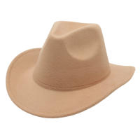 Sombrero De Vaquero Occidental Para Escenario Y Uso Exterior Protección Solar Estilo Étnico Tíbetano Panamá Francés Retro Unisex - details 4