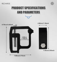 Pinza De Montaje Para Capuchón De Camión Compatible Con Silverado Sierra Dakota F150 Titan Tundra Aluminio G-Tipo Soporte Para Cubierta De Camper - details 1
