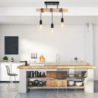 Lámpara Colgante Creativa Y Moderna De Madera Sólida Para Comedor Sala De Estar Restaurante Iluminación Pendente De Techo - details 2