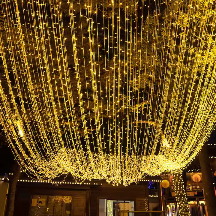 Luces LED De 10M/20M Con Enchufe EU Para Exterior Decoración Navideña Y Bodas Fiesta Y Año Nuevo Luces De Calle Para Jardín Y Casa - 1