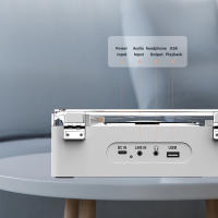 Reproductor De CD Multifuncional Retro Con Altavoz Bluetooth Inalámbrico Y Radio FM Luz De Ambiente Colorida Con Control Remoto Para Hogar - details 9