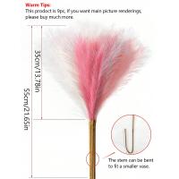 9Pcs Pampas De Poliéster Artificiales Decoración De Flores Silken Para Bodas Y Fiestas Arreglo Floral Para Hogar Y Jardín - details 0