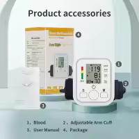 Tensiómetro de Brazo digital, Medida precise de la presión arterial y El Pulso, Detector Electrónico de frecuencia Tarjeta con brazalete 22-36cm,2X99 Memory Adecuado para uso doméstico: USB o Katería enchufable - details 0