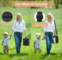 Bolsa Termica Porta Alimentos 8.6L, Nevera Portatil Negra, Fiambreras Comida Trabajo, Escuela y Picnic. Fiambrera Termica Con Cubiertos Para Llevar - details 4